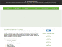 Tablet Screenshot of healthshare.org.uk